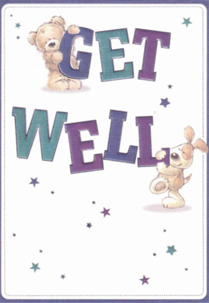 The spirit of gentle encouragement is beautifully captured in this Cobham-inspired get well card, where two playful friends come together to scatter good wishes. An endearing bear with plush brown fur and a spirited puppy with a velvety coat share the space, their joyful expressions echoing the laughter of families in Cobham's village square. Surrounding them, stars twinkle in a captivating mix of purple, blue, and aqua, seeming to float like wishes carried on the breeze in the Leg O'Mutton Field. The bold, confident lettering-rendered in a painterly fade from indigo to teal-grounds the scene, exuding reassurance against the calm backdrop of soft white. The tactile allure of the fur and ears is rendered with such delicacy it could rival the sensation of running fingers through a freshly gathered bouquet. This card begs to be shared with a hand-crafted arrangement gathered near Cobham Mill-a double gesture sure to lift spirits and bring heartfelt care to anyone under the weather. Art, colour, and local warmth blend seamlessly here, creating the perfect token of hope for Cobham's tight-knit community.